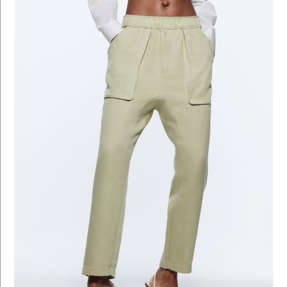 New with tags Zara high waisted pants with pockets - Picture 2 of 10